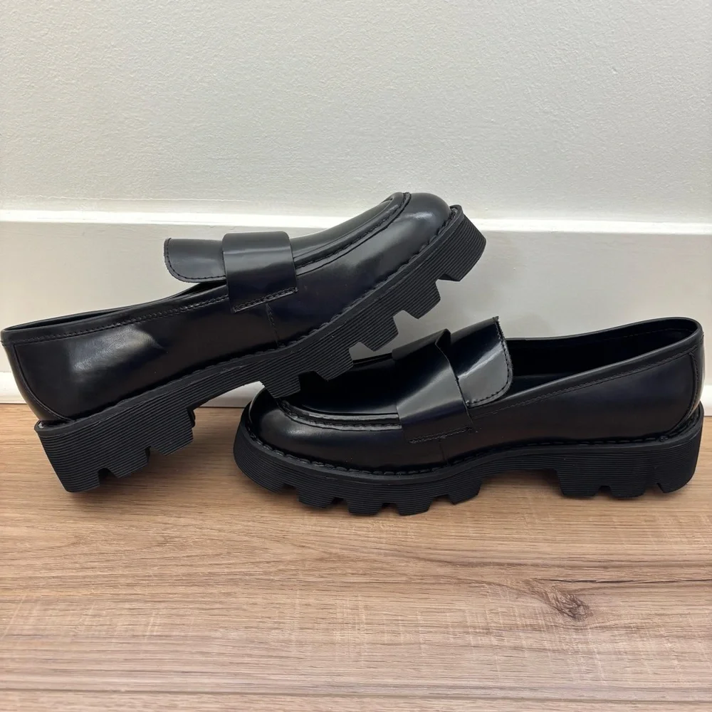 Born Sigge Black Leather Loafers Women Size 9.5 - Picture 6 of 10